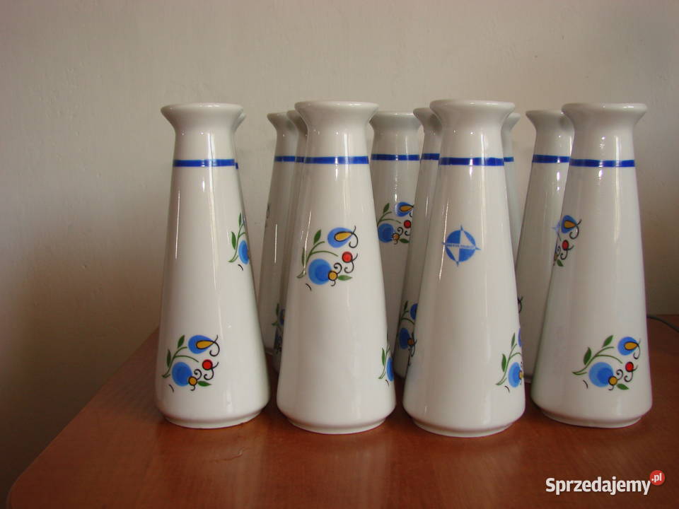 Lubiana wzór kaszubski wazonik barowy PRL Pruszcz Gdański
