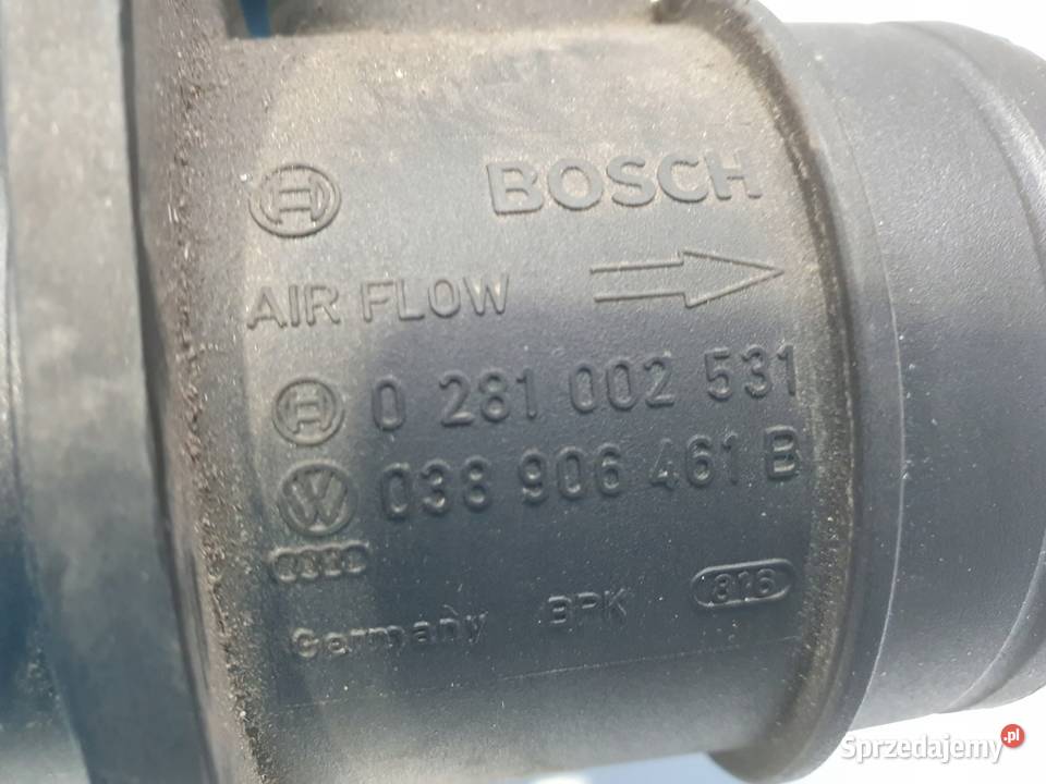 PRZEPŁYWOMIERZ Audi A3 8L 19 TDI POWIETRZA lubelskie Rudka sprzedam
