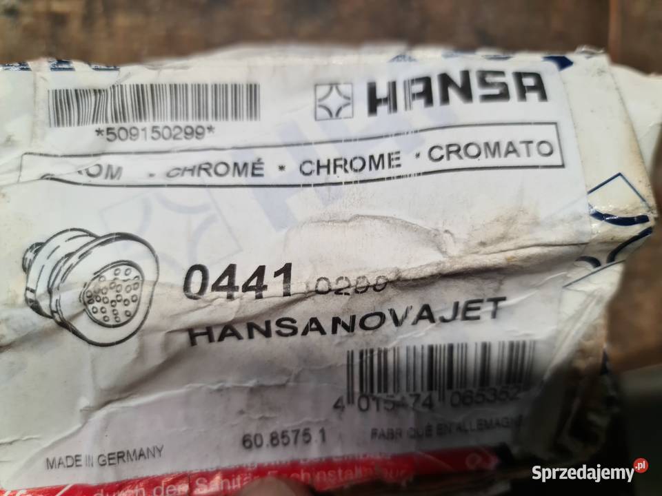 Hansa Głowica 04410200 deszczownica NOWA 11 wielkopolskie Puszczykowo sprzedam