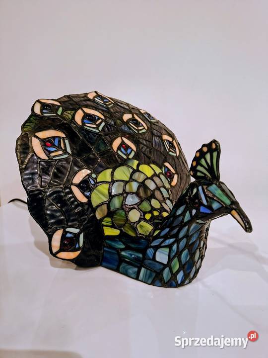 Tiffany lampa witrażowa stołowa nocna biurowa