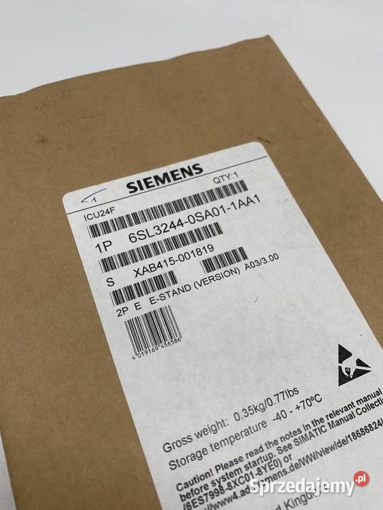 Siemens 6SL32440SA011AA1 Frequency converter Warszawa