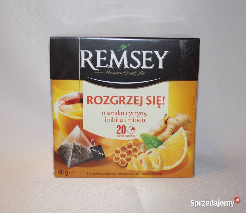 Herbata Remsey rozgrzej się owocowa imbir miód Stare Miasto