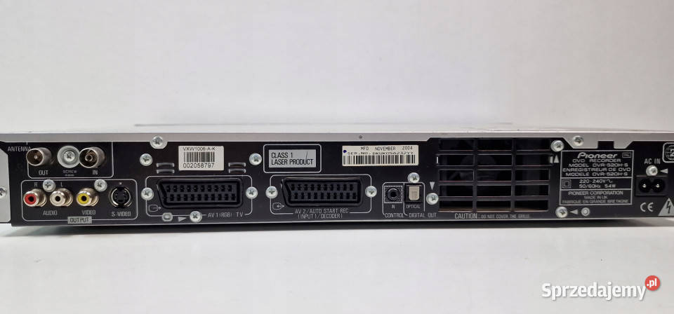 Pioneer CD DVD odtwarzacz HD DVR 520 H DVR520H Międzychód