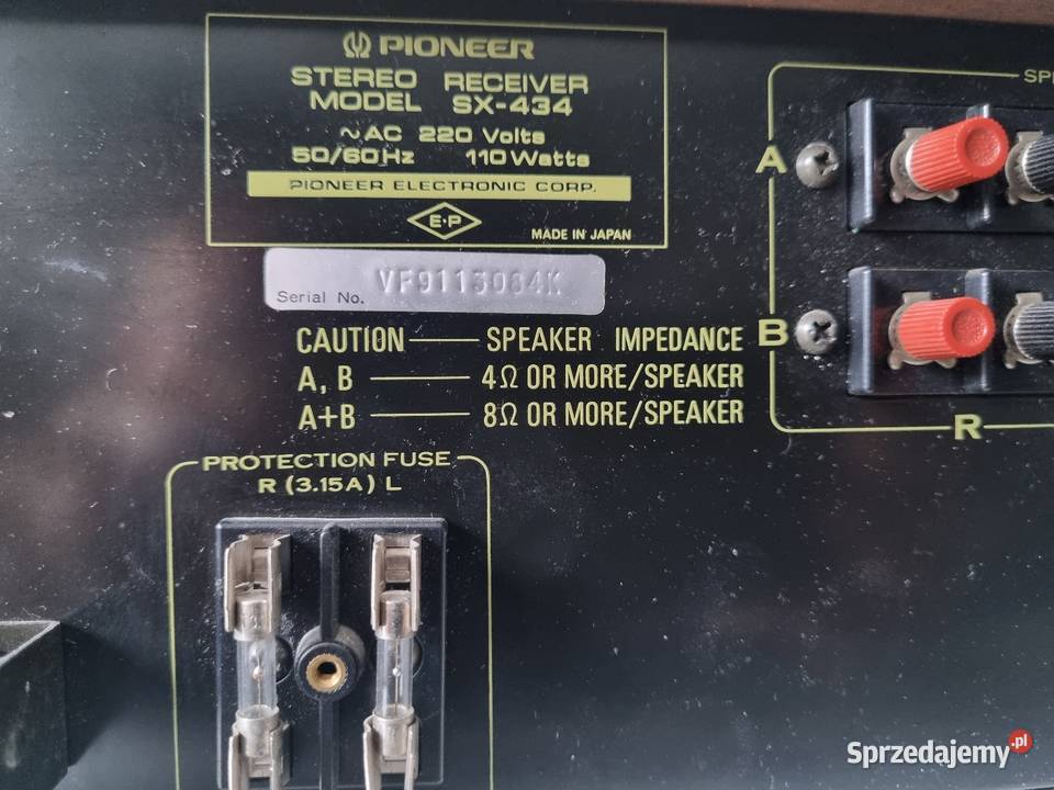 Amplituner stereo PIONEER SX434 Japan Solnica