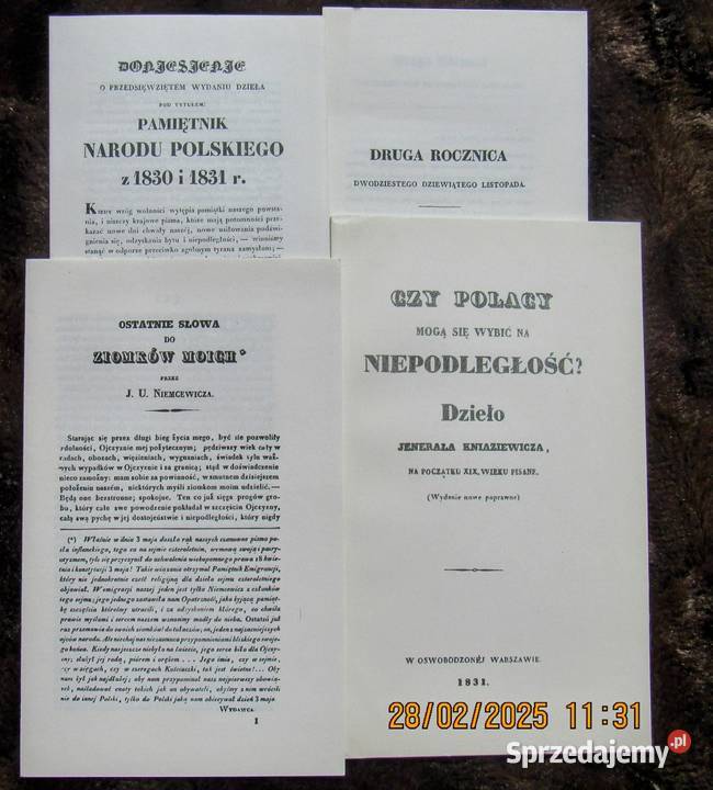 Teka z reprintami tajnych druków 18321834 Bychawka Trzecia