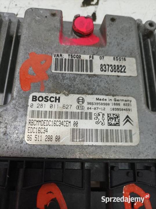 STEROWNIK SILNIKA 0281011626 9651128880 16 D 108 sprzedam