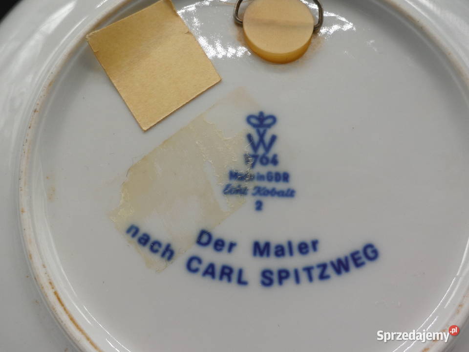 Kolekcjonerski talerz kobaltowy Wallendorf Raszków sprzedam