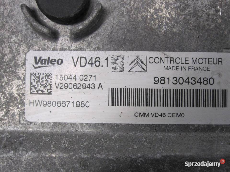 CITROEN DS3 LIFT 15r komputer sterownik silnika