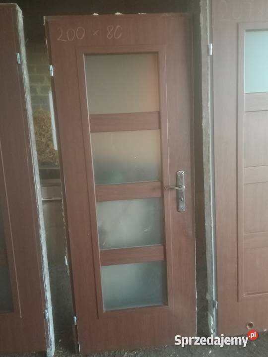 Drzwi wewnętrzne z ościeżnicą 80 90 lewe prawe Czernikowo sprzedam