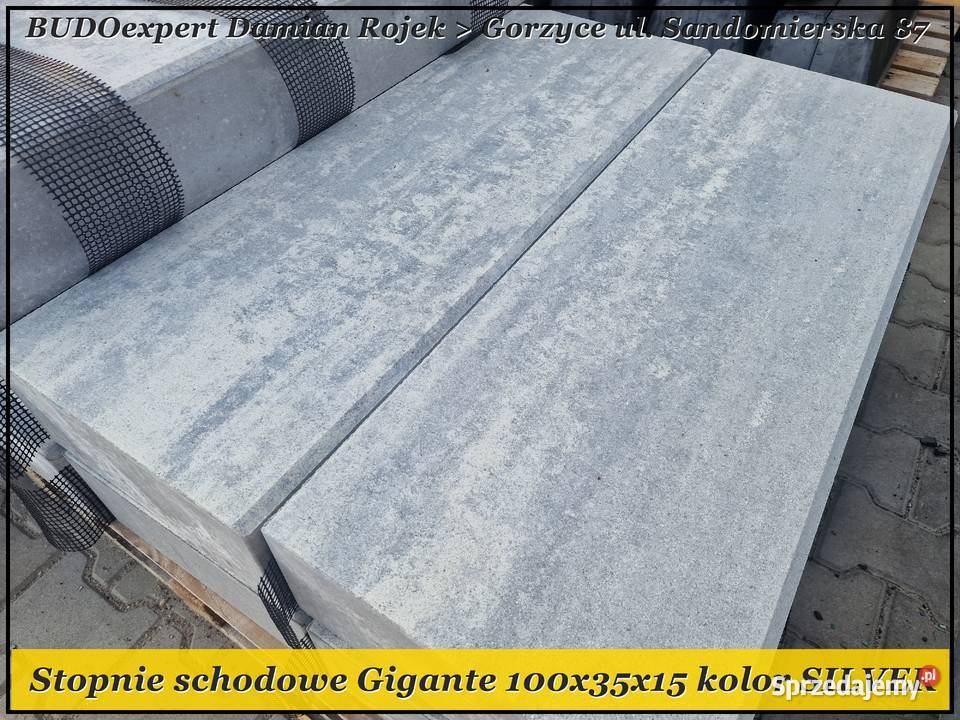 nowoczesne STOPNIE schodowe BIAŁE betonowe Obrzeża i palisady Stalowa Wola sprzedam