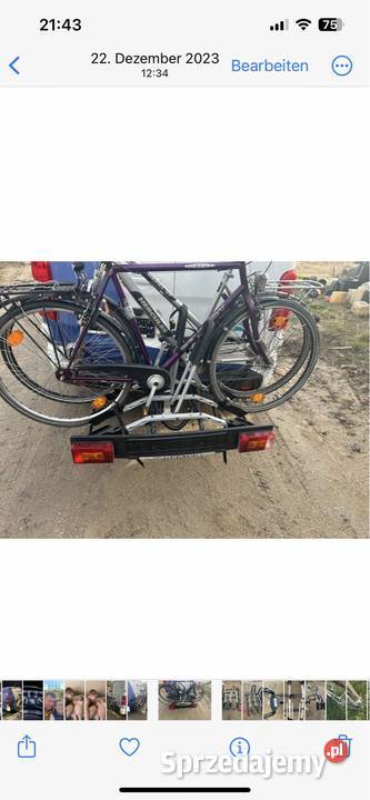 Bagażnik rowerowy mocowany na hak