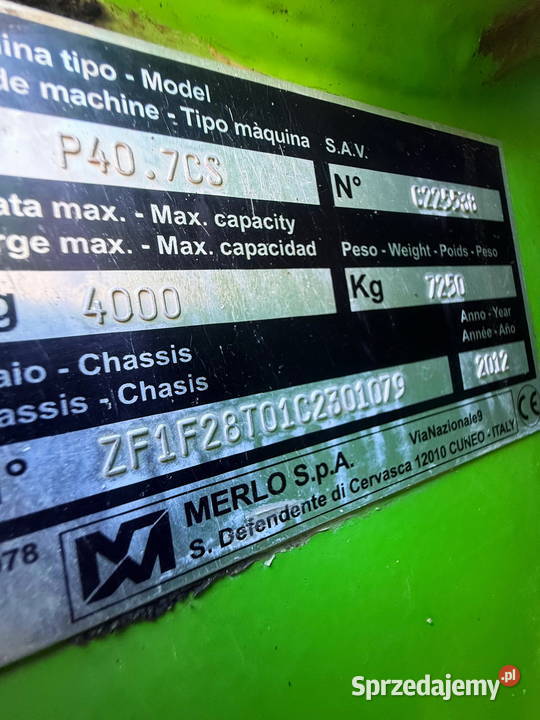 ładowarka teleskopowa MERLO P407 Farmer 2012r 11700h łódzkie sprzedam