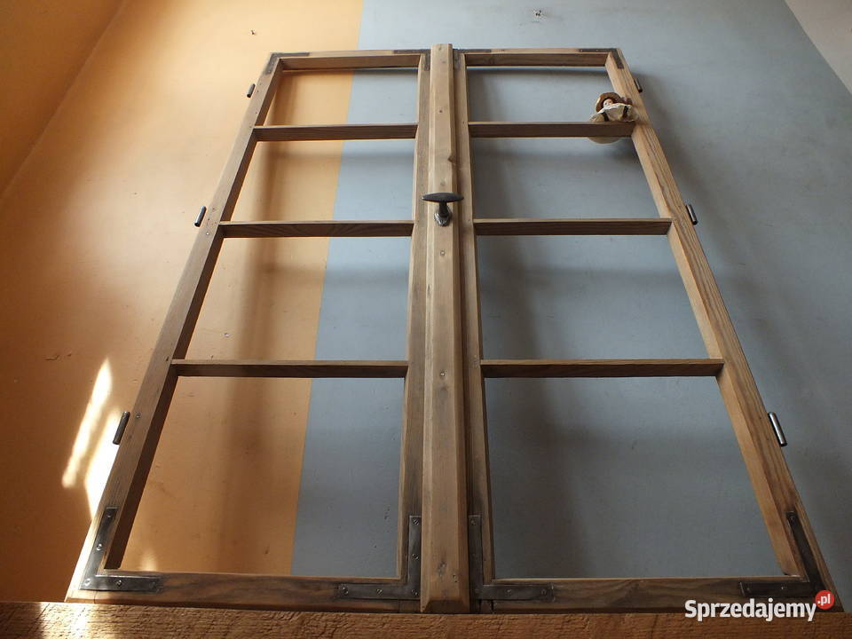 Stare okna około 1940 komplet piękne dolnośląskie Bielawa