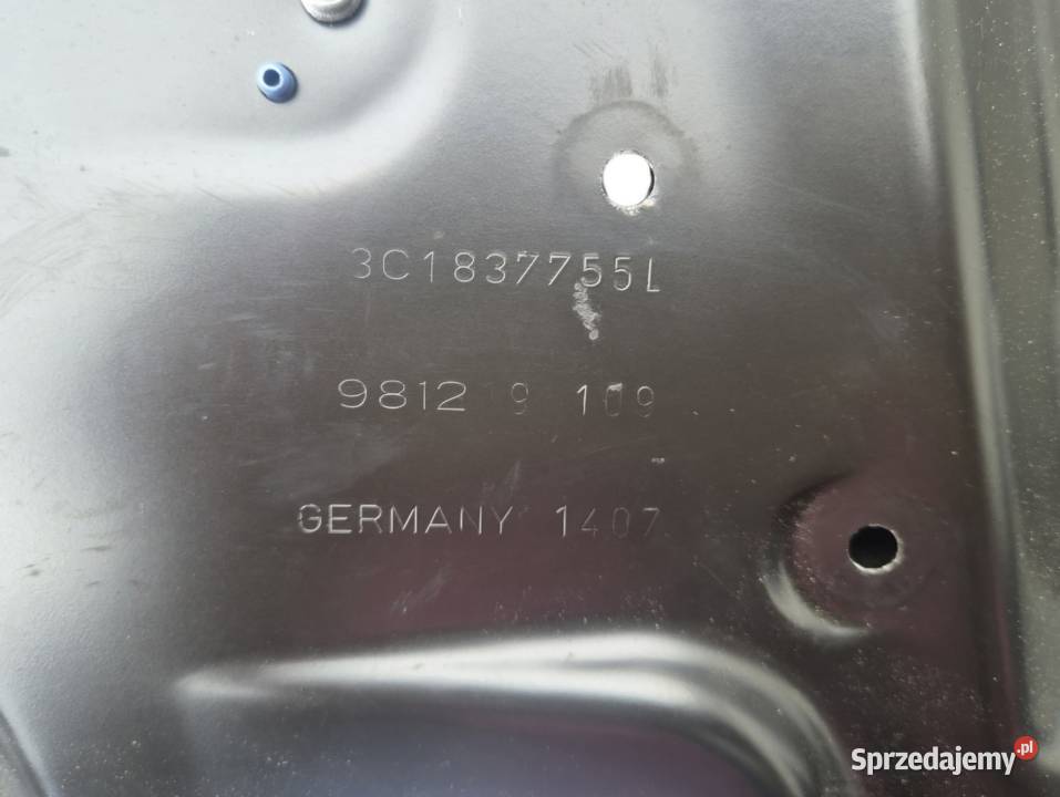 MECHANIZM PODNOŚNIK SZYBY PRZÓD LEWY VW PASSAT Działoszyce