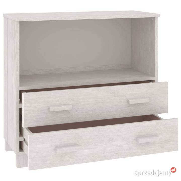 Szafka HAMAR biała 85x35x80 lite drewno sosnowe Warszawa