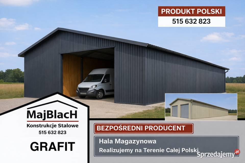 Garaż Blaszany DwuspadowyWiata