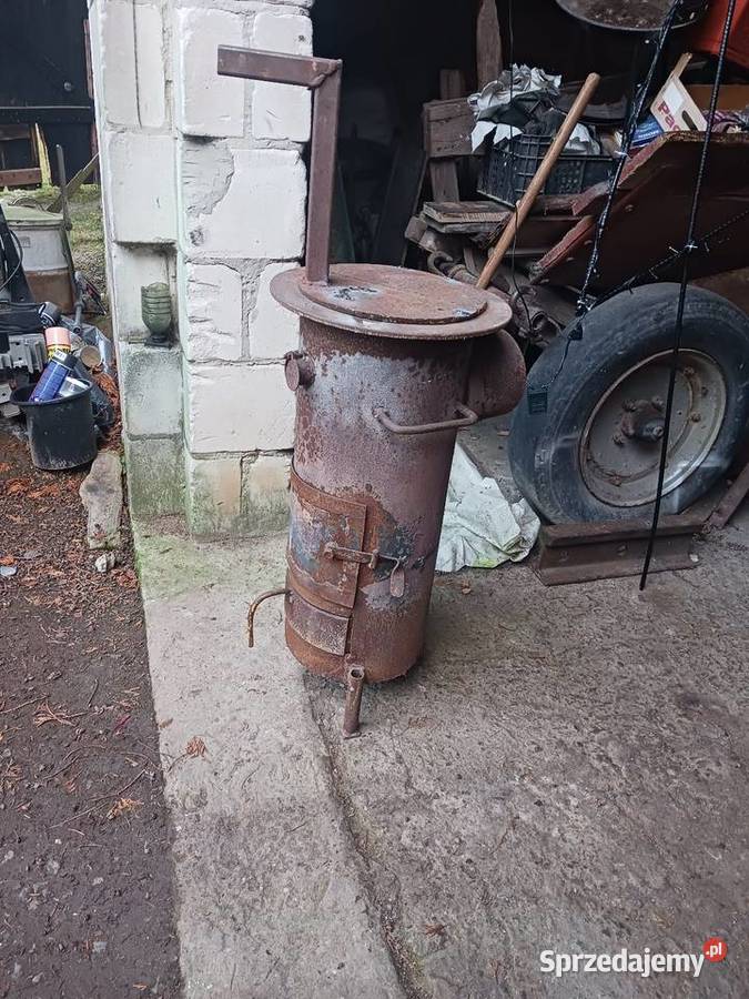 Piecyk koza garażowy z grubej stali Piece wolnostojące świętokrzyskie Łukawa