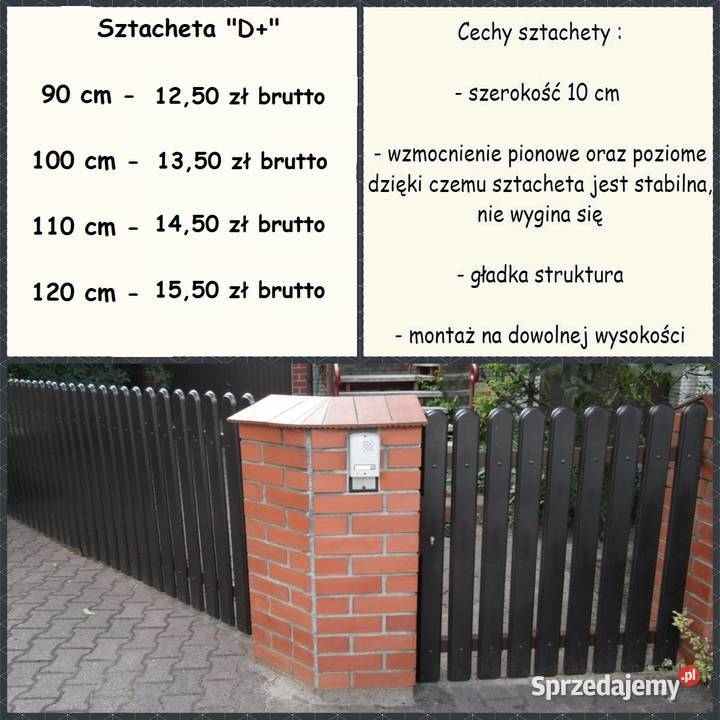 Sztachety plastikowe małopolskie Kęty sprzedam