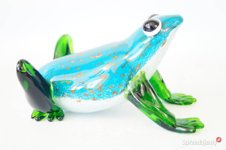 Figura szklana figura Murano style Żaba Żabka