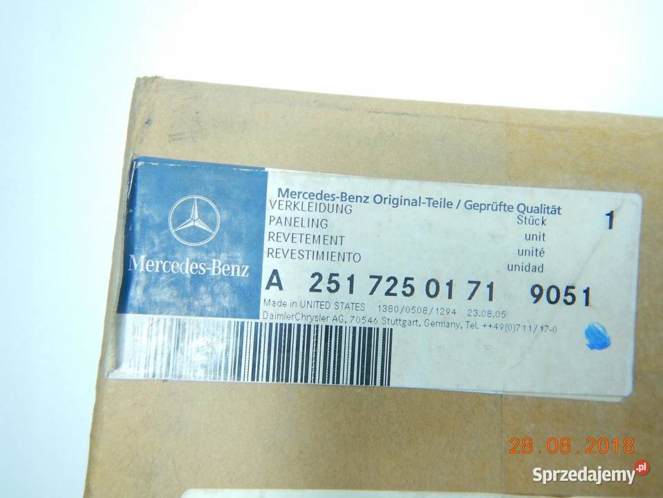 RAMKA LEWYCH PRZEDNICH DRZWI MERCEDES R W251 sprzedam