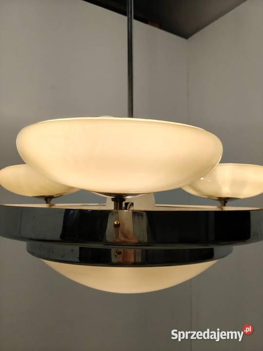 lampa wisząca sufitowa art Deco vintage lata Radomsko