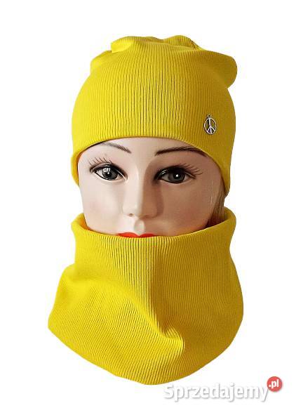 Komplety na jesień zimę wiosnę czapka i komin Uniseks podkarpackie