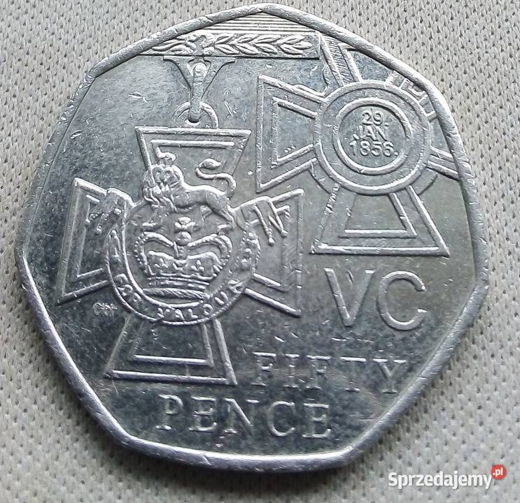 WIELKA B RYTANIA50 PENCE2006 r KRZYŻ WIKTORII Legionowo