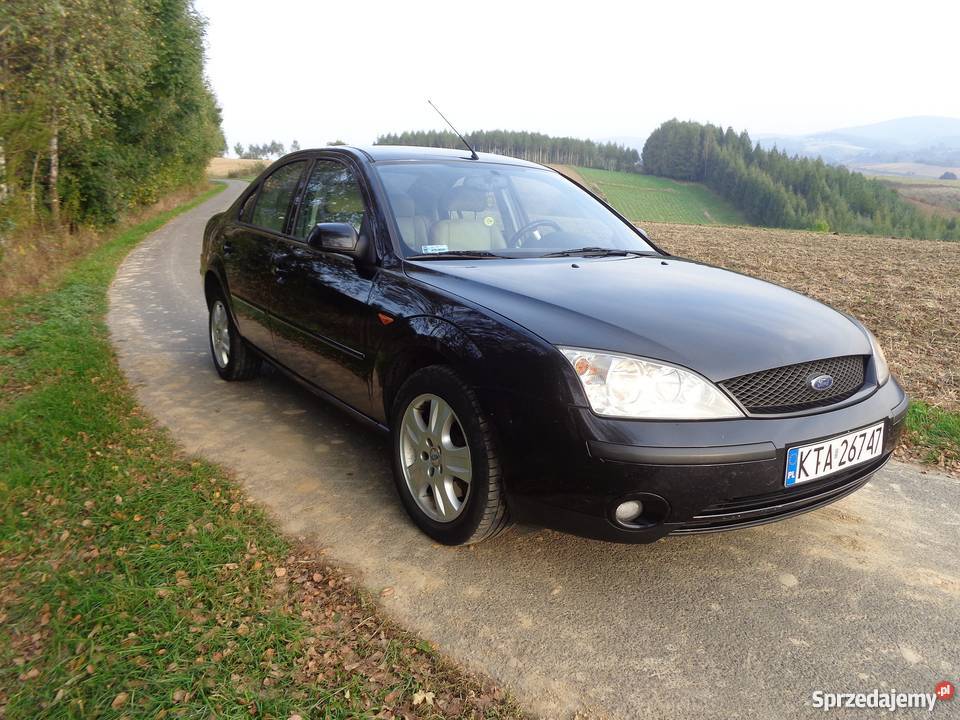 FORD MONDEO GHIA CZARNY JASNA BEŻOWA SKÓRA SEDAN Rok produkcji 2001 Rzeszów sprzedam