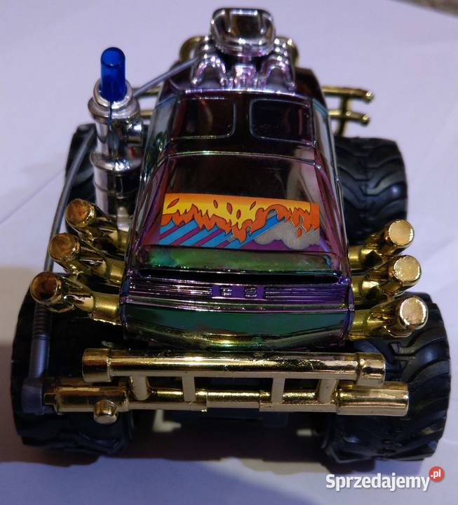 Samochód terenowy monster truck ciężarowy duże czerwony