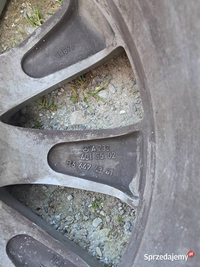 Alufelgi Mercedes 18 podkarpackie Jarosław sprzedam