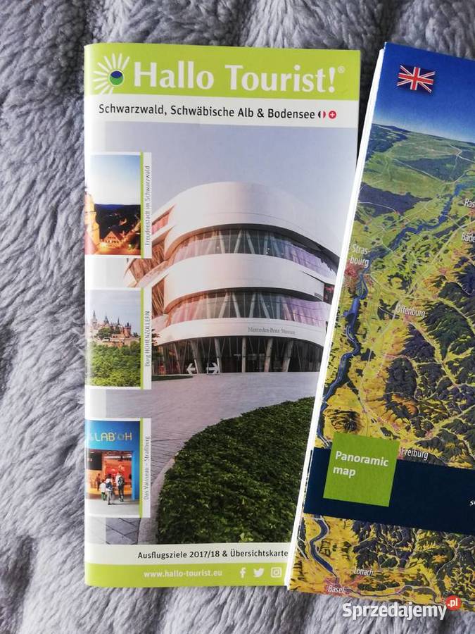 Mapki turystyczne Schwarzwaldu i księstwa Wronki