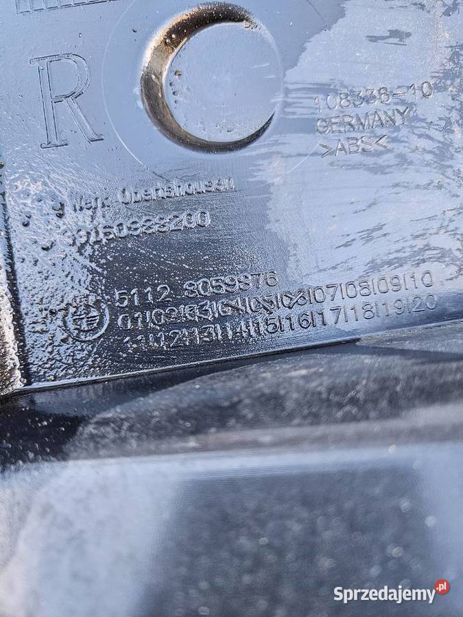 BMW X1 F48 MPAKIET ŚLIZG PRAWY ZDERZAKA TYŁ osobowe Pozostałe Międzychód