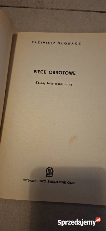 Unikat Poradnik BHP Piece Obrotowe 1971 Rarytas Piła sprzedam