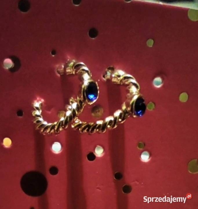 Delikatne kolczyki w kolorze złota srebra mazowieckie Warszawa