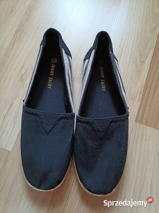 Czarne espadryle Półbuty Łódź sprzedam