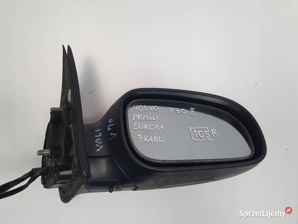 LUSTERKO Volvo S60 I V70 II 0004r PRAWE PASAŻERA Rudka