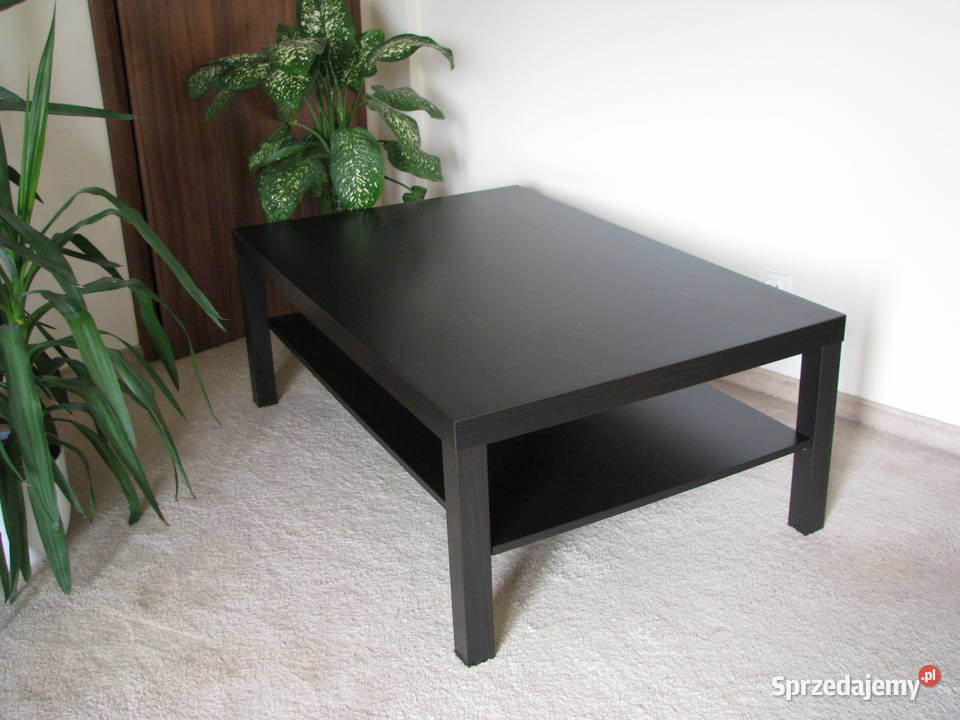 Stolik kawowy Ikea Lack ława czarny brąz 118 x Brzegi