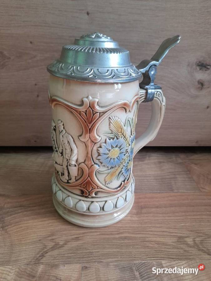 Stary kolekcjonerski kufel Sitzendorfok 100
