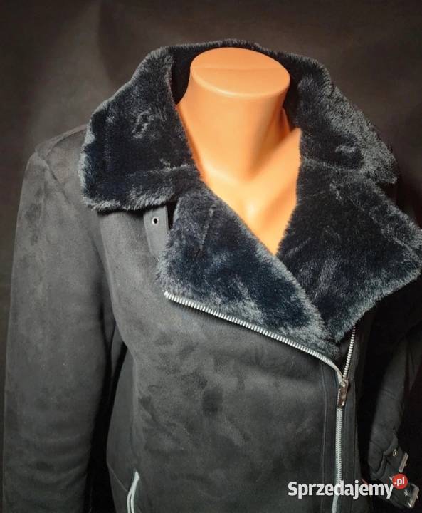 Płaszcz Stylowy Płaszcz ze sztucznym futerkiem Kurtki i płaszcze Oława sprzedam