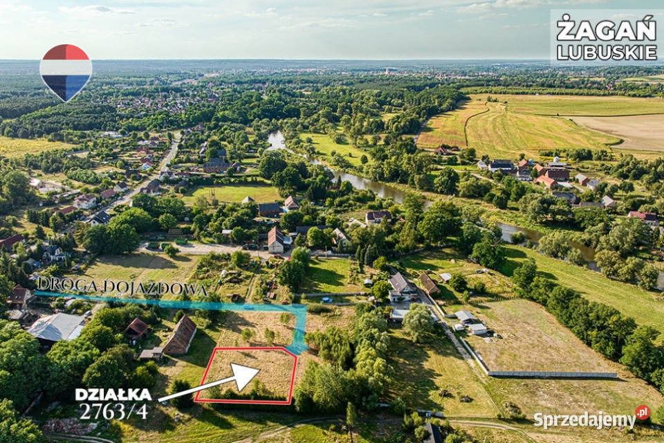 Na sprzedaż działka 1201 m Oś Moczyń Żagań Grunty i działki lubuskie