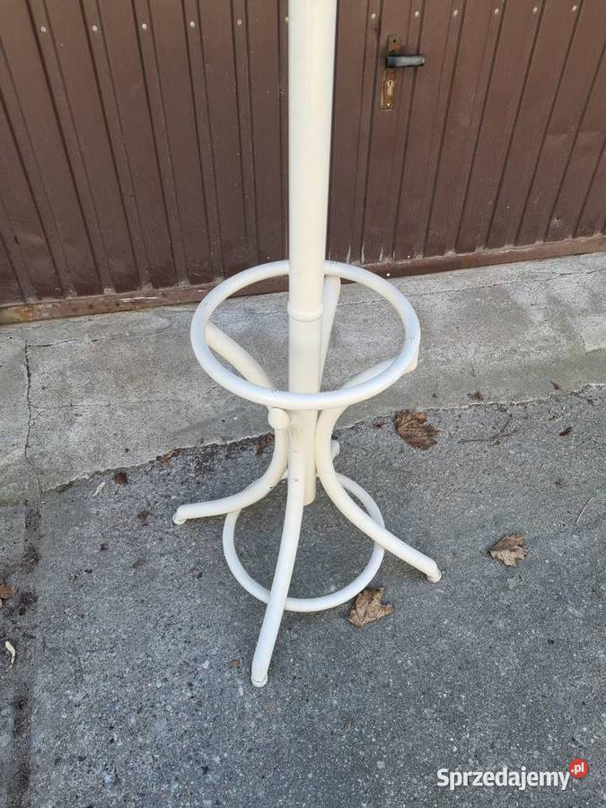 Wieszak stojący na ubrania biały 12 haczyków 60cm mazowieckie Płock
