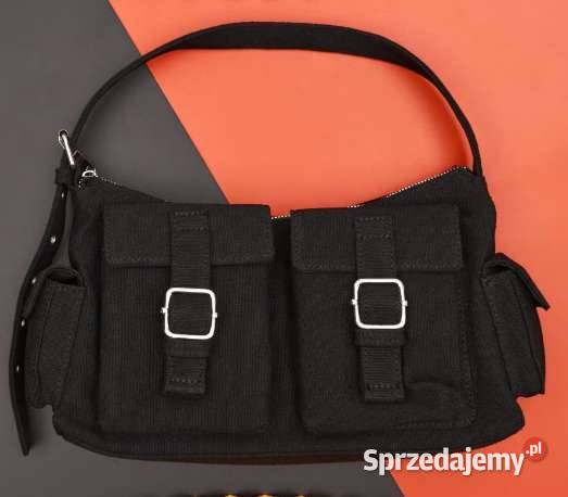 czarna torba torebka do reki kieszenie sinsay Torby i torebki kujawsko-pomorskie Toruń