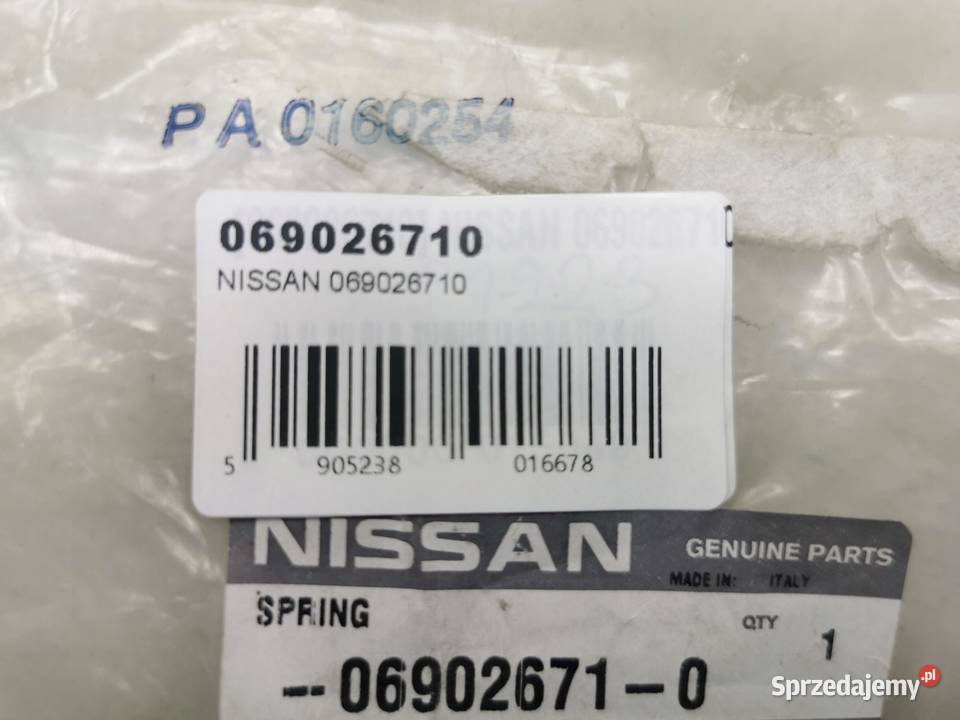 SPRĘŻYNA SZCZĘK HAMULCOWYCH NISSAN 069026710 Sprężyny zawieszenia lubelskie sprzedam
