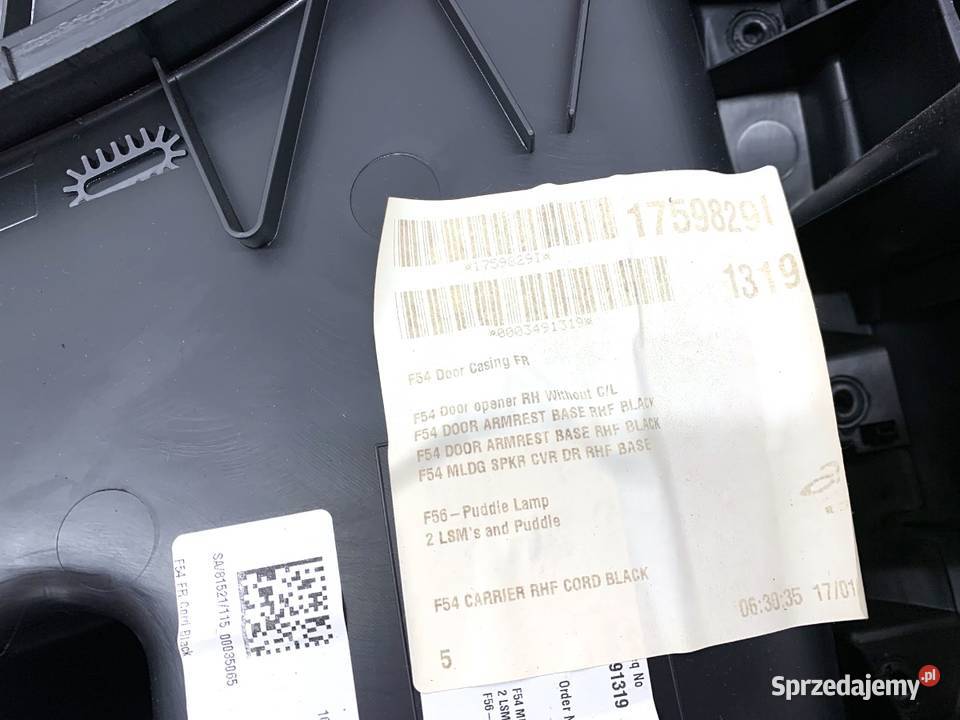 BOCZEK DRZWI PRAWY PRZÓD MINI CLUBMAN F54 Kombi sprzedam