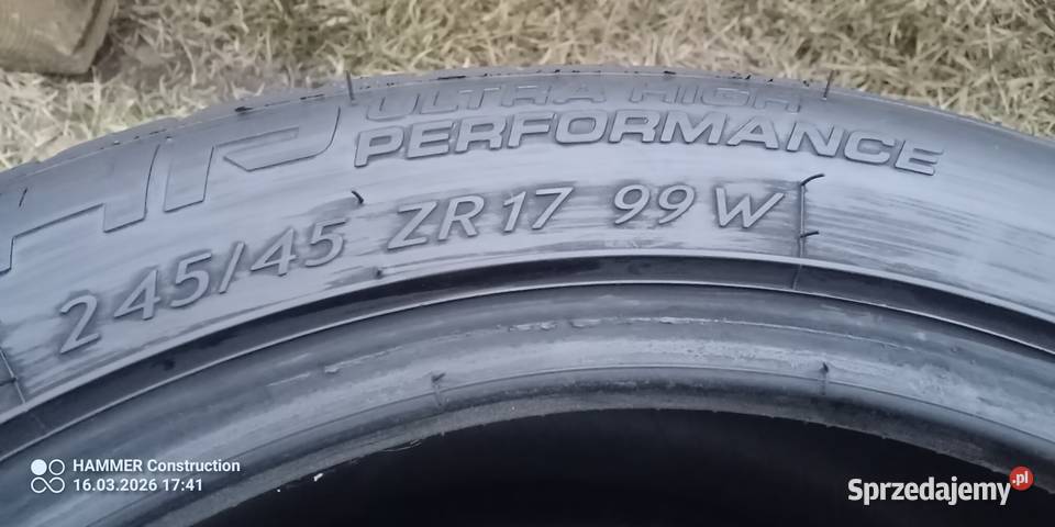 Opony letnie Sebring UHP Performance2454517 6mm Samochodowe Pilawa