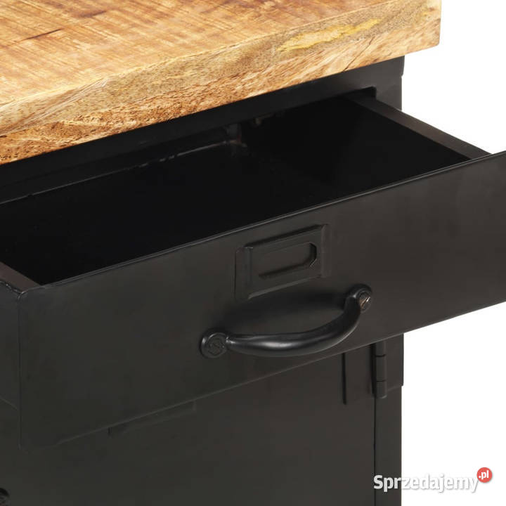 Szafka nocna 40 x 30 x 52 surowe drewno mango mazowieckie Warszawa