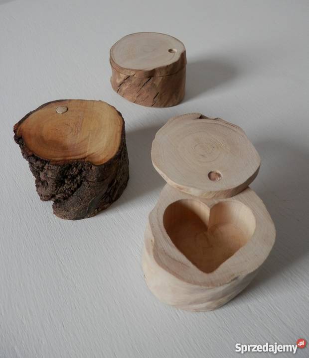 Okolicznościowe pudełeczka drewniane ręcznie zachodniopomorskie Szczecinek