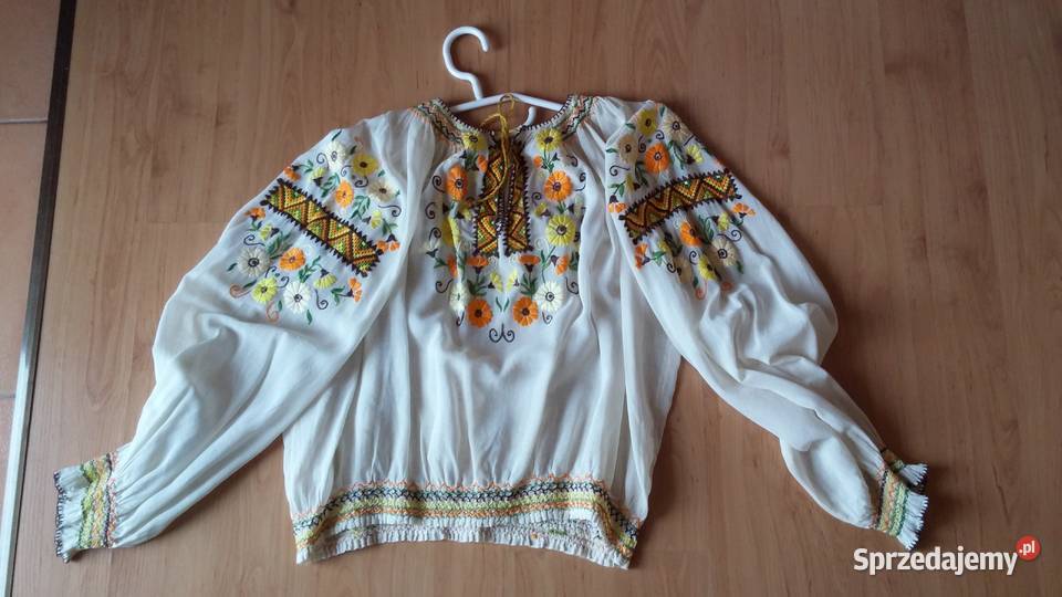 Piękna starodawna bluzeczka batystowa z haftem Sosnowiec