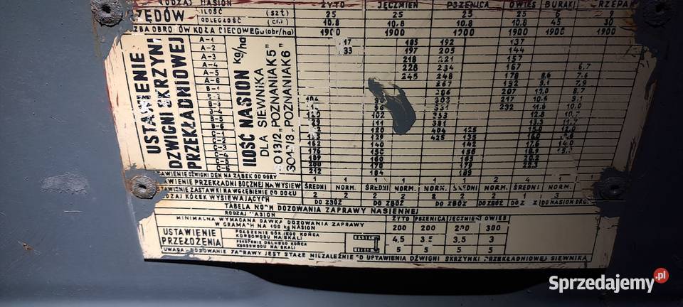 Siewnik Zbożowy Poznaniak S04313Z Agromet 1987r