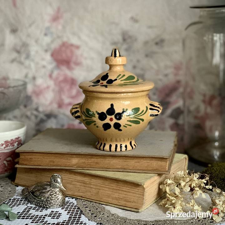 Cukiernica naczynie ceramika robiona ręcznie Myszków